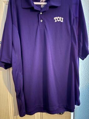 Pro Player Purple TCU Polo Shirt